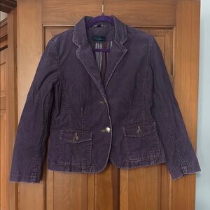 Purple Boden Women's Corduroy Blazer